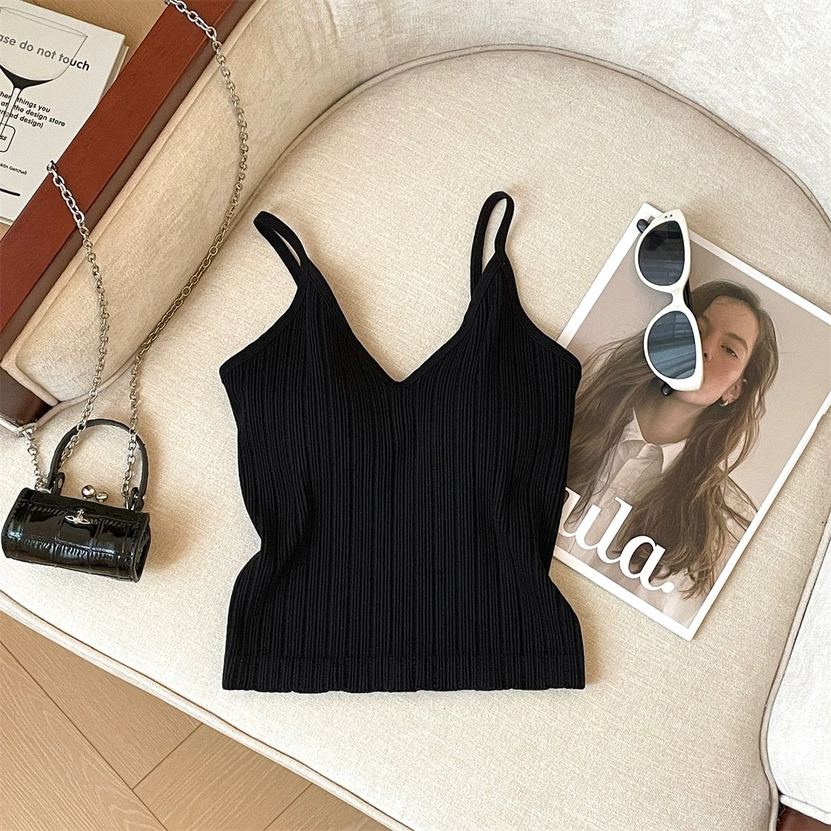 Maui Ribbed Built-in Bra Top